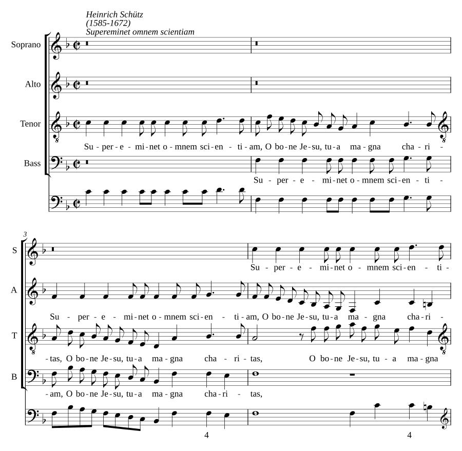 Превосходит всякое знание, о добрый Иисус (Supereminet omnem scientiam, O bone Jesu, SWV 76)