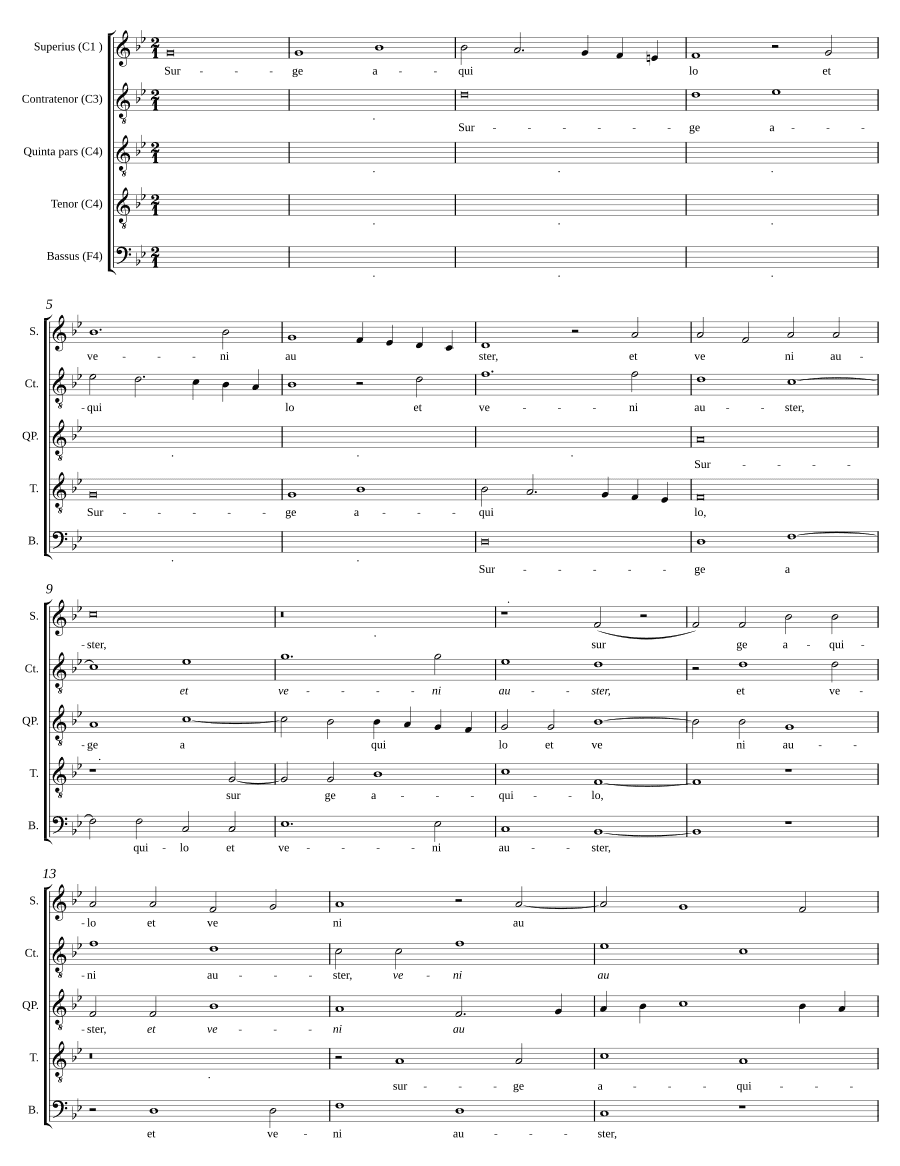 Восстань, тот (Surge aquilo)