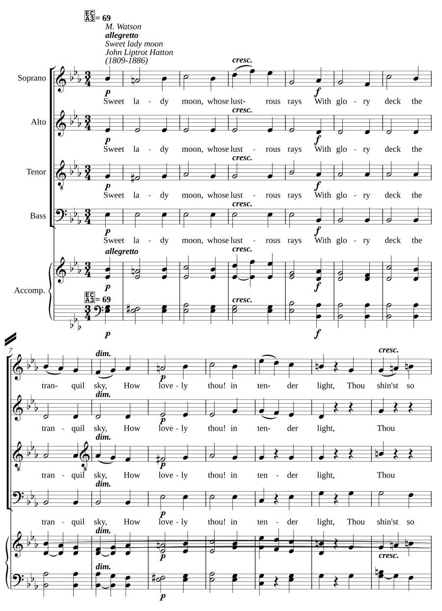 Милая лунная дама (Sweet lady moon)