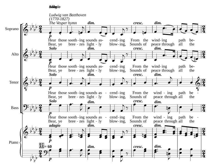 Вечерний гимн (The Vesper hymn)