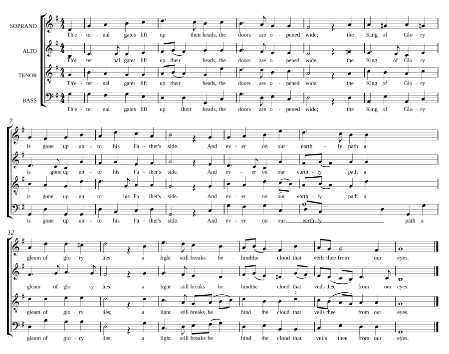 Вечные врата поднимают головы свои (The eternal gates lift up their heads)