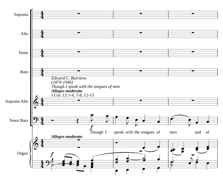 Если я говорю языками человеческими (Though I speak with the tongues of men)