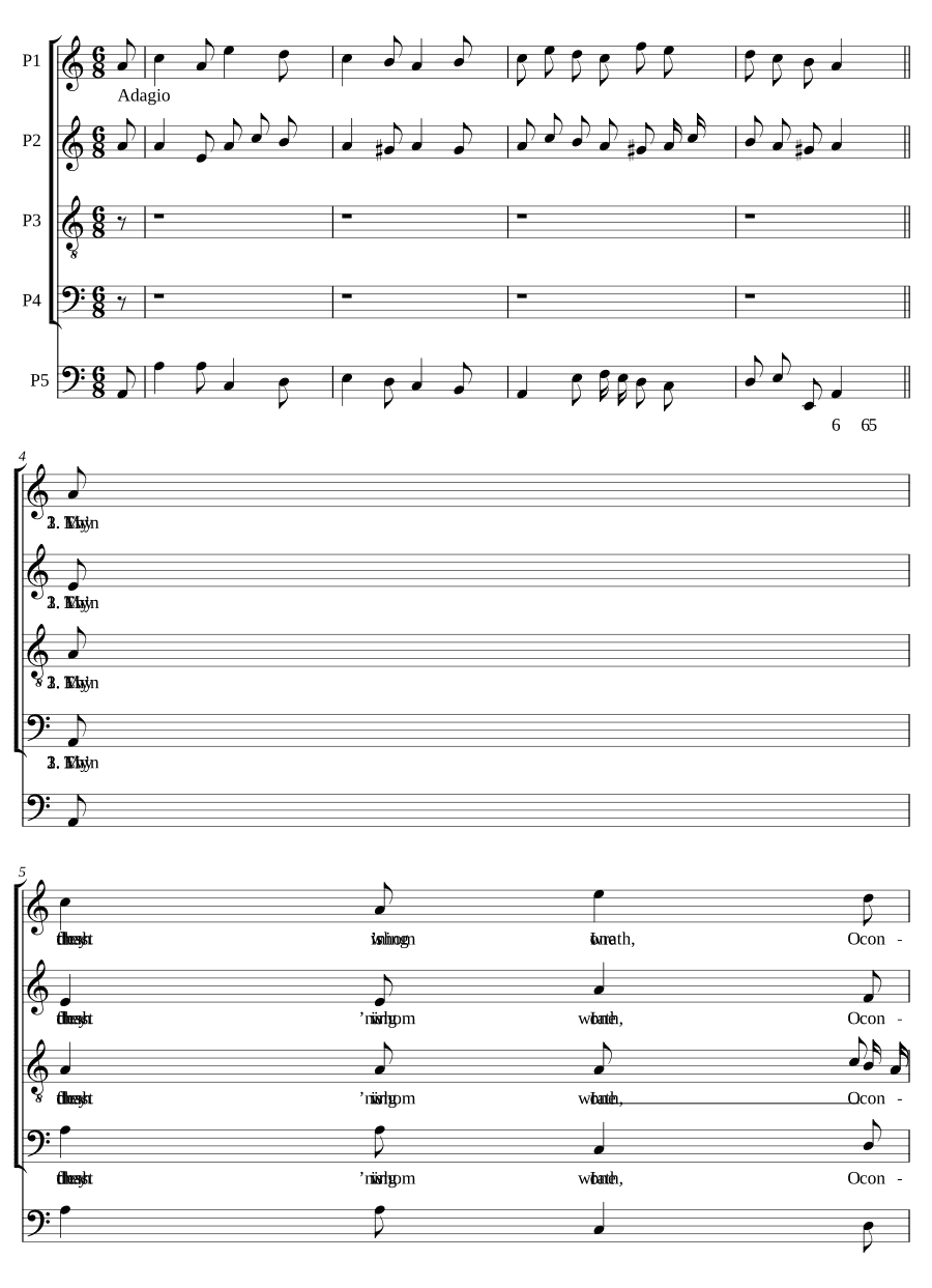 Удержи, Господи, гнев свой (Thy chast'ning wrath, O Lord, restrain)