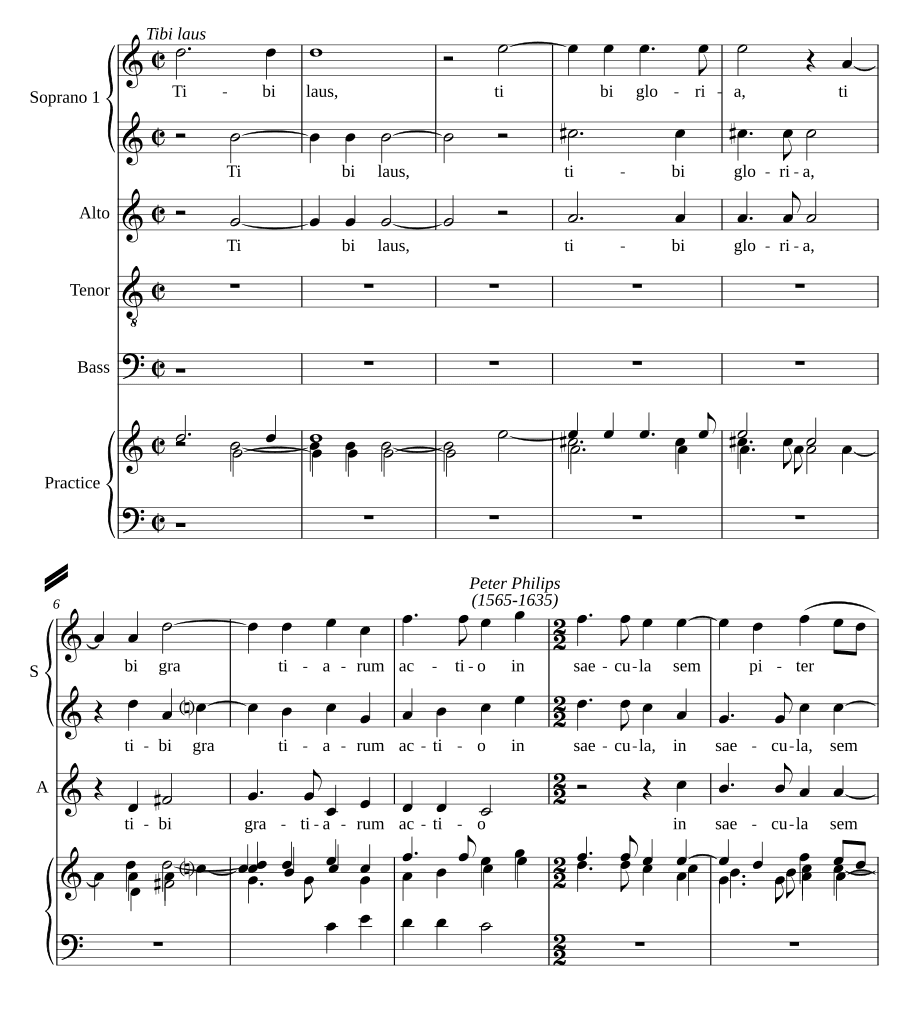 Тебе хвала, тебе слава (Tibi laus, tibi gloria)