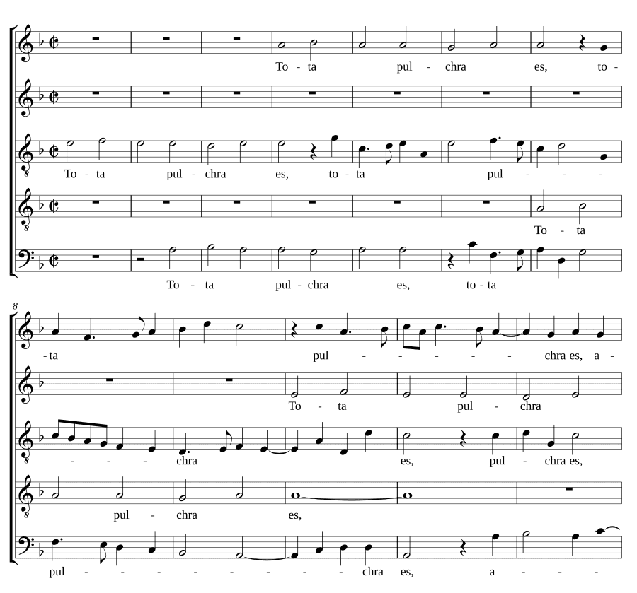 Ты вся прекрасна (Tota pulchra es)