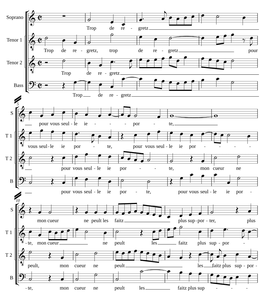 Слишком много сожалений (Trop de regretz)
