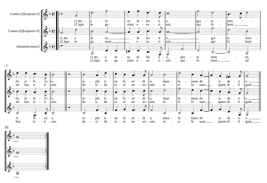 Твоя, Иисус, любовь (Tua Jesu dilectio)