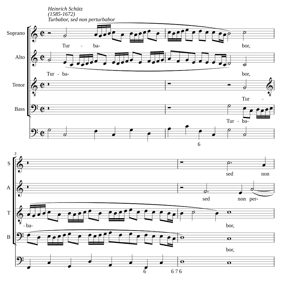 Я буду смущён, но не потрясён, SWV 70 (Turbabor, sed non perturbabor, SWV 70)