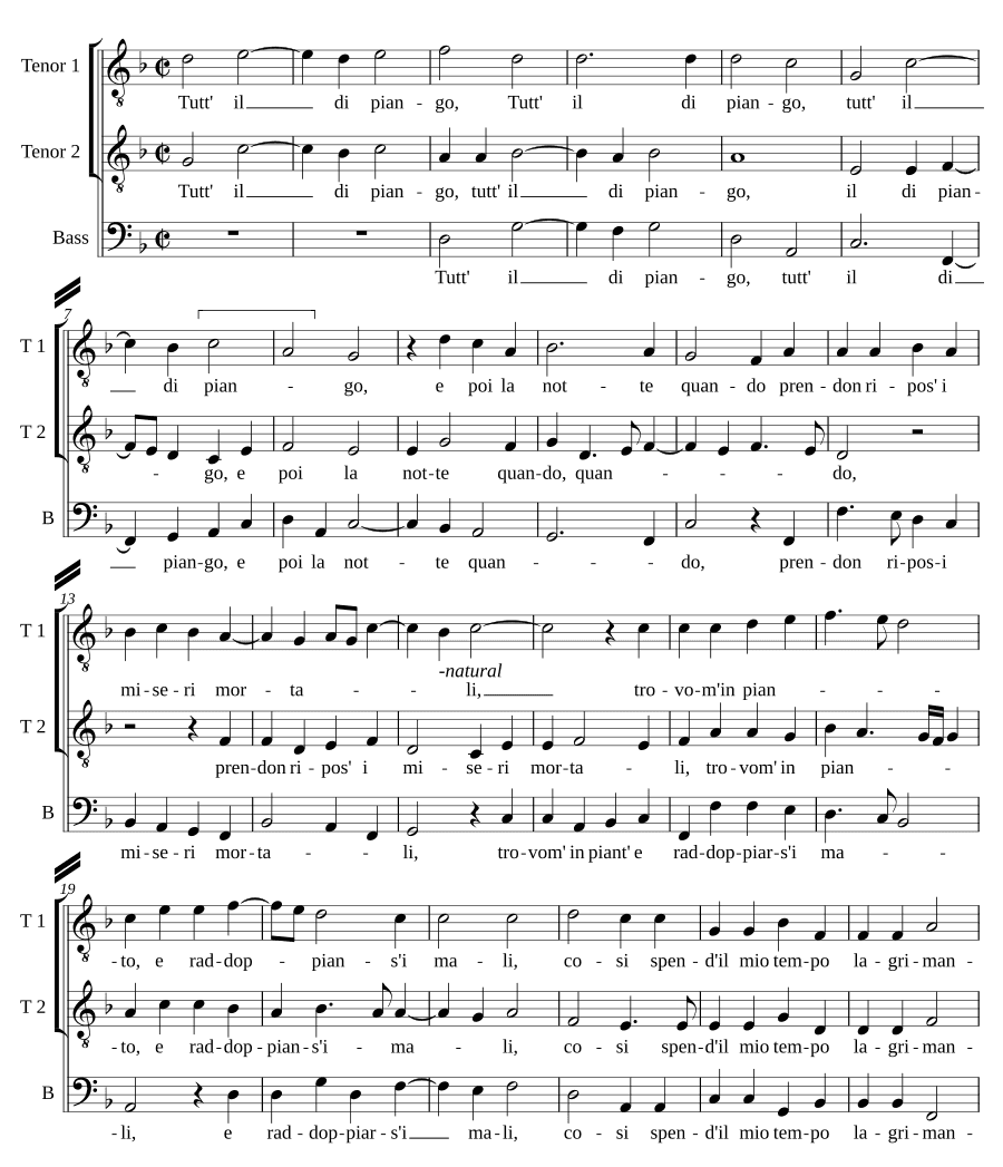 Весь день я плачу (Tutt' il di piango)
