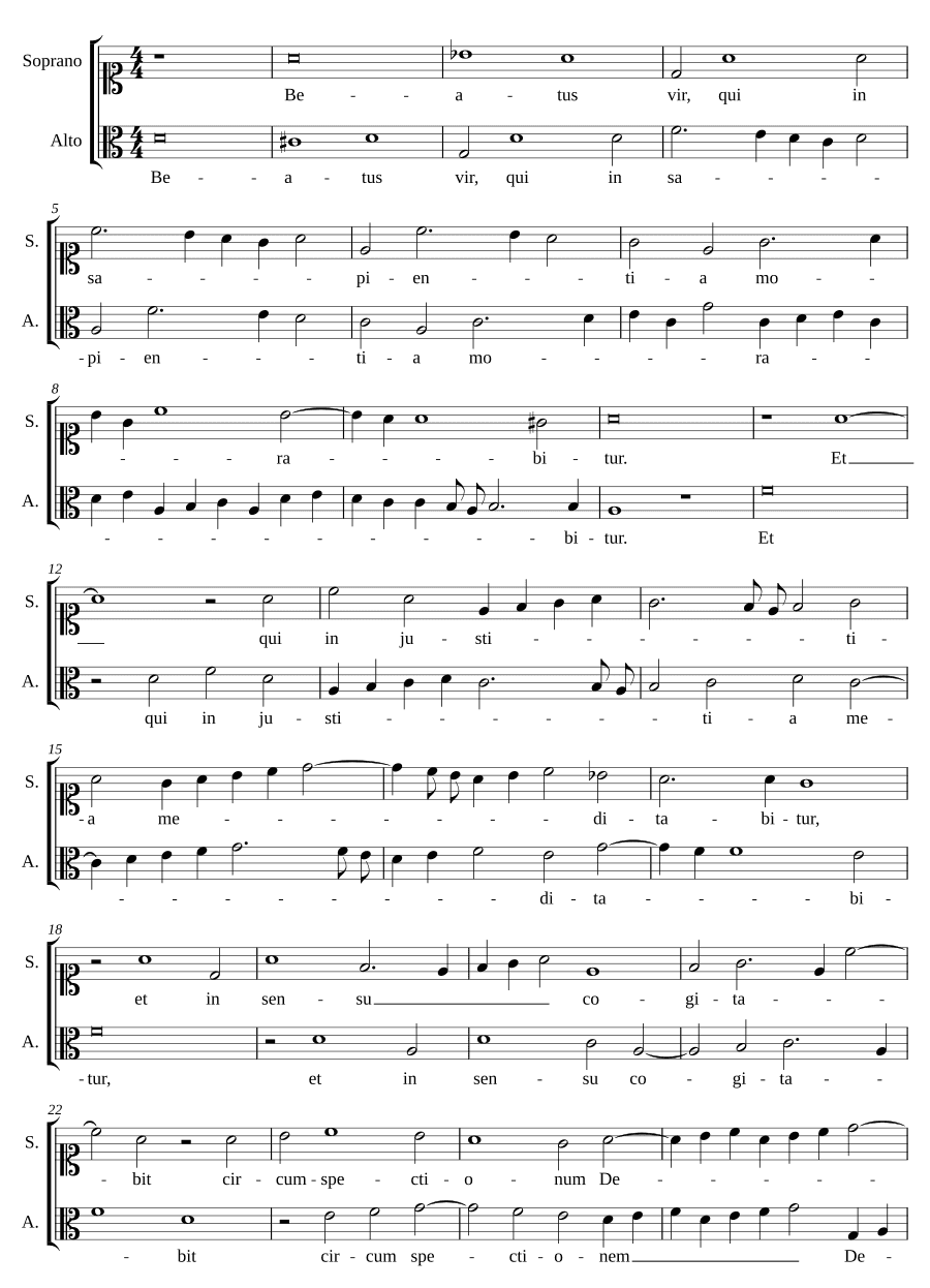 Двенадцать двуголосых мотетов (Twelve Two-Part Motets)