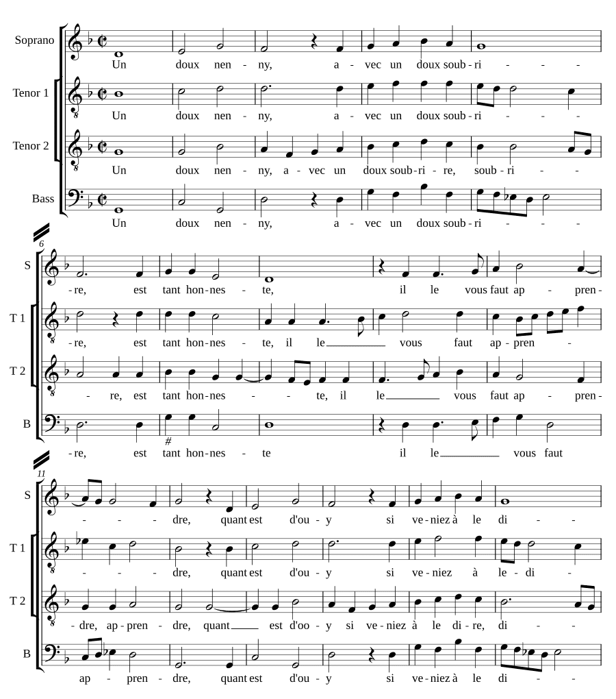 Нежная колыбельная (Un doux nenny)
