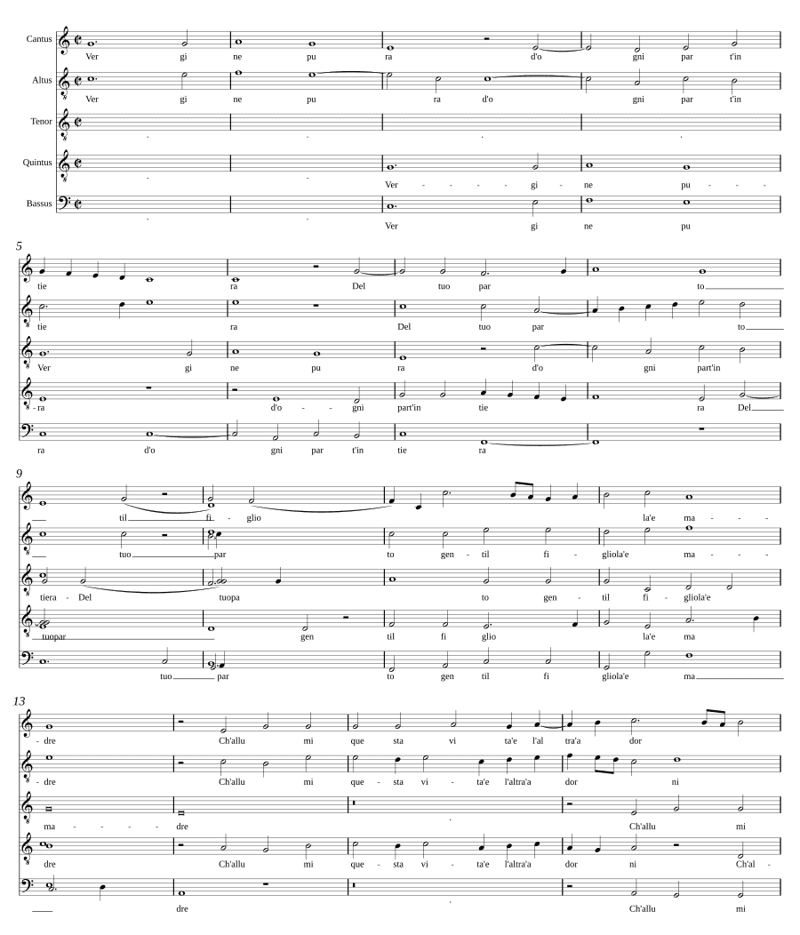 Чистая дева (Vergine pura)
