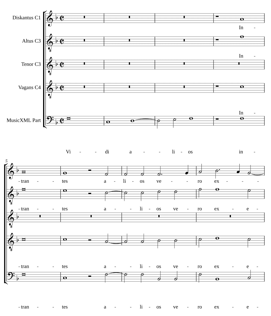 Видел других входящих / Они пьяны (Vidi alios intrantes / Da trunken sie)