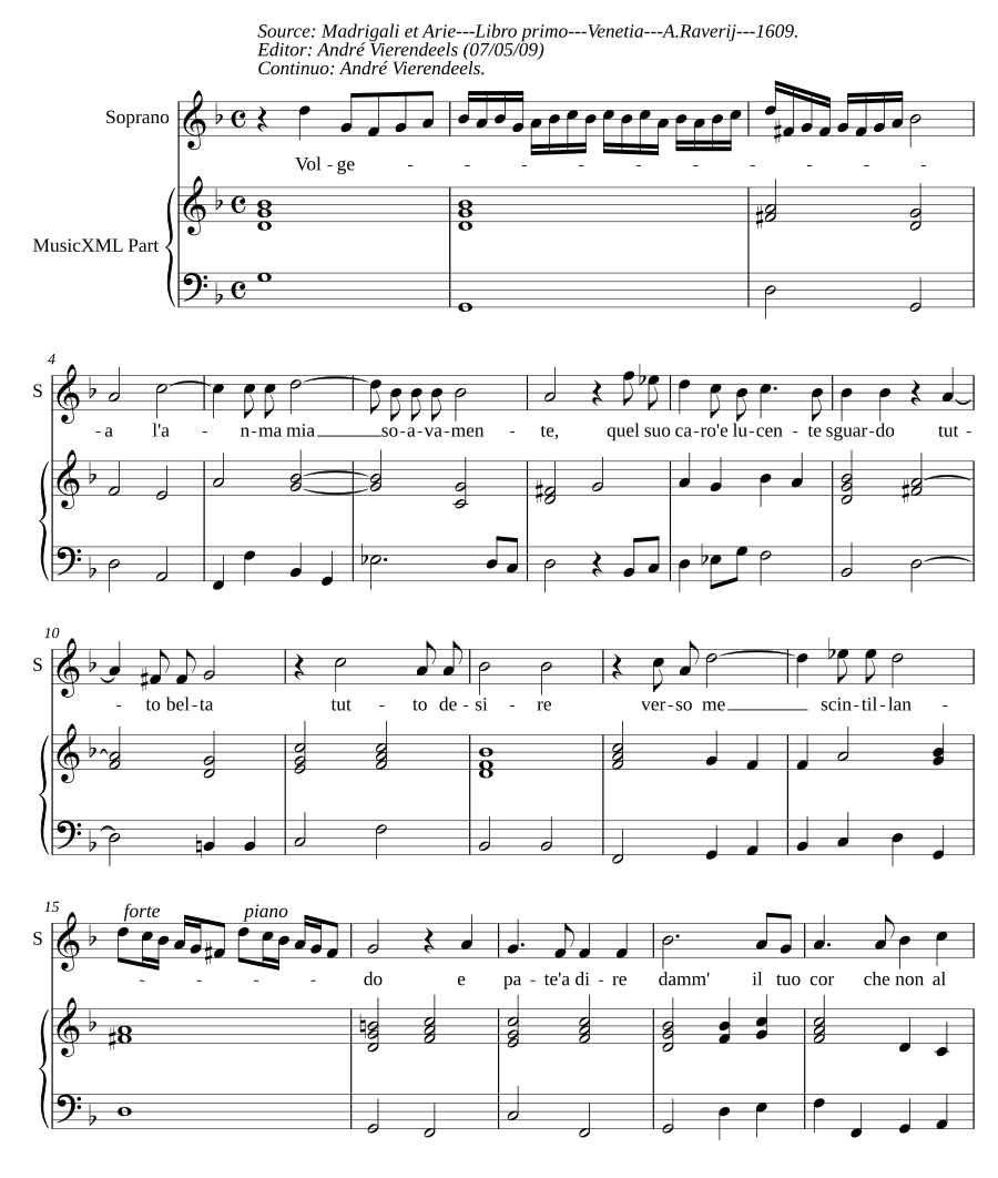 Душа моя желает (Volgea l'anima mia)