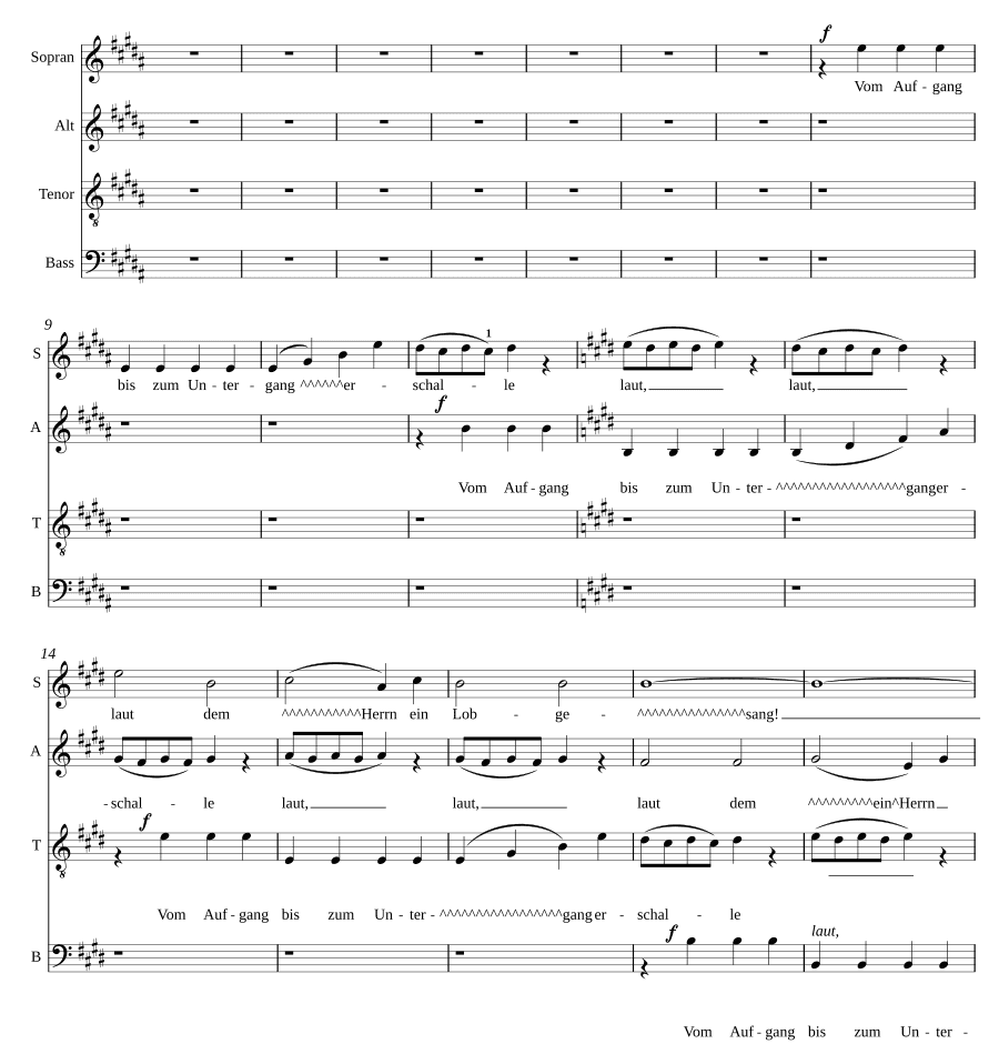 От восхода до заката (Vom Aufgang bis zum Untergang)