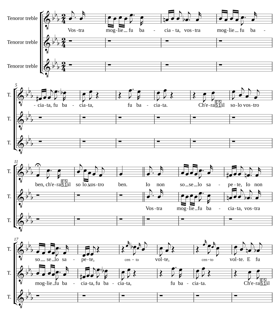 Ваша жена была поцелована (Vostra moglie fu baciata)