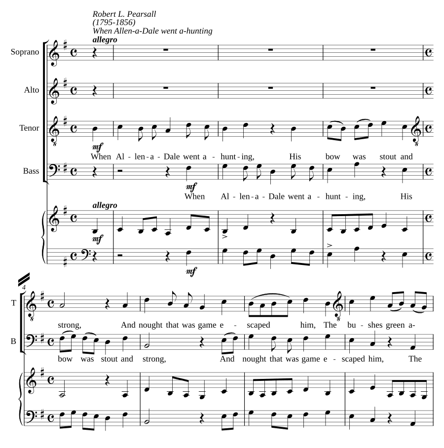 Когда Аллен-а-Дейл отправился на охоту (When Allen-a-Dale went a-hunting)