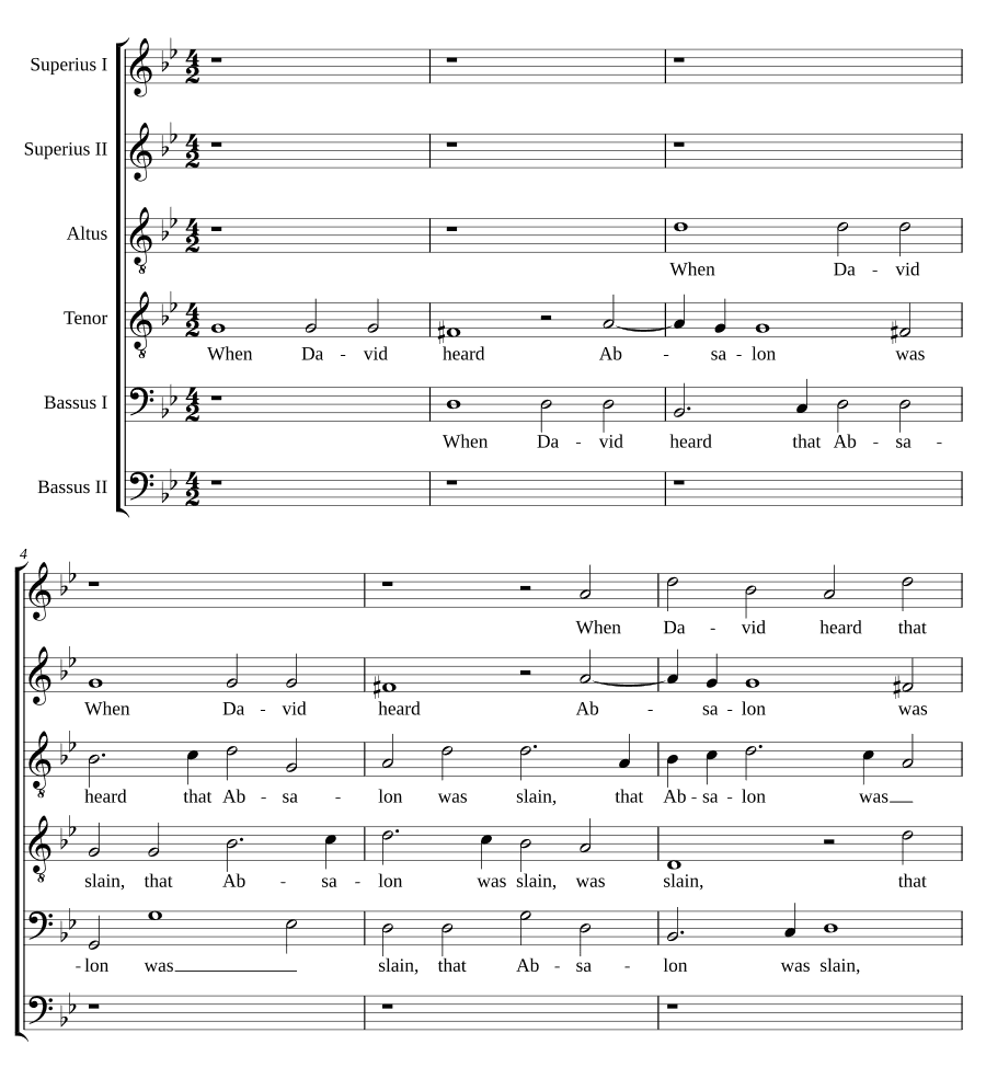 Когда Давид услышал (When David heard)