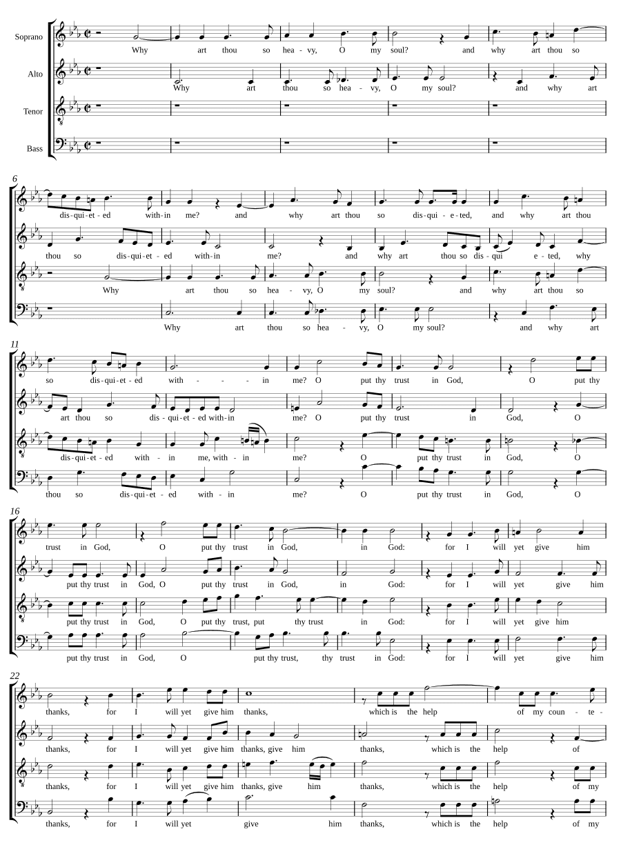 Почему ты так тяжела, душа моя? (Why art thou so heavy, O my soul?)