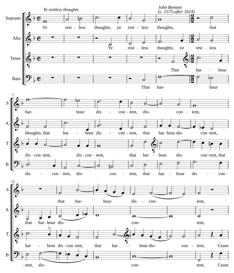 О, беспокойные мысли (Ye restless thoughts)