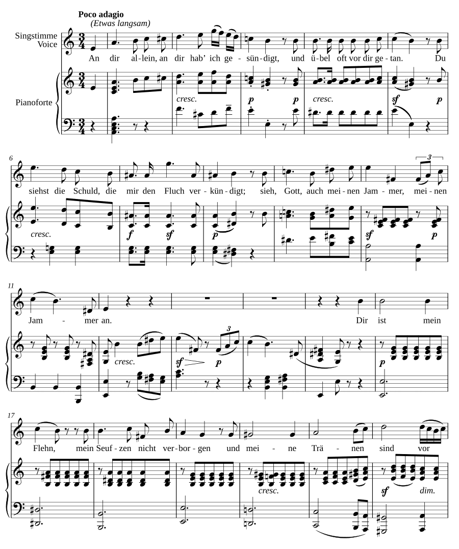 Покаянная песнь (Busslied). 6 песен, соч. 48