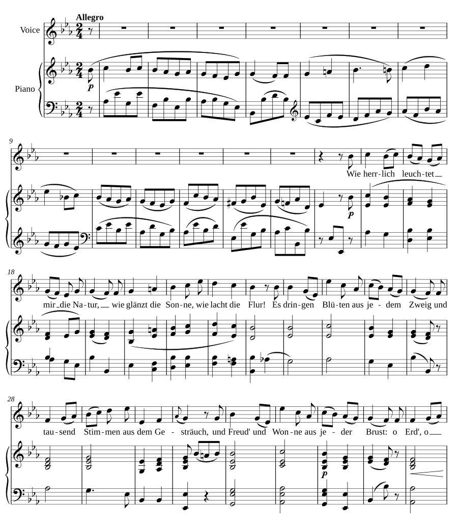 Майская песня (Mailied). 8 песен, соч. 52