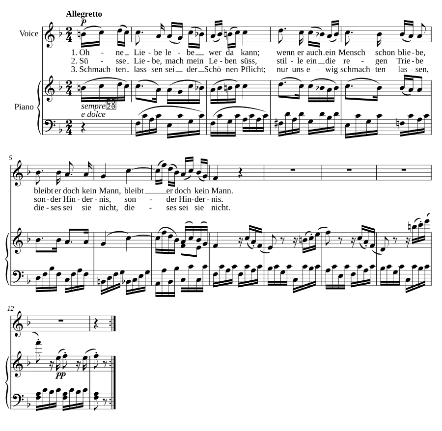 Песня (Lied). 8 песен, соч. 52