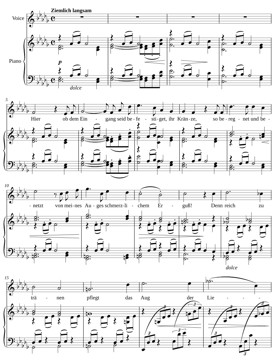 Венки (Die Kränze). 4 песни, соч. 46