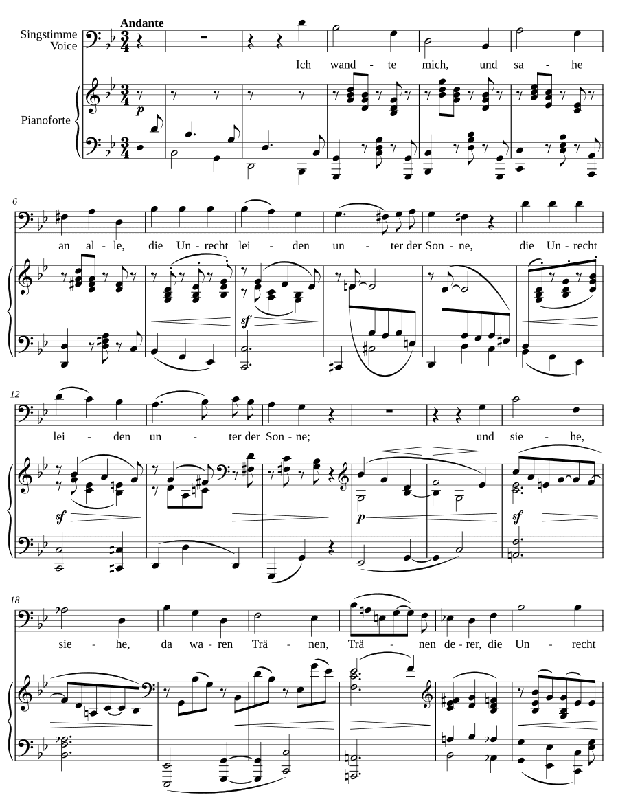 И обратился я и увидел (Ich wandte mich und sahe). 4 строгих напева, соч. 121