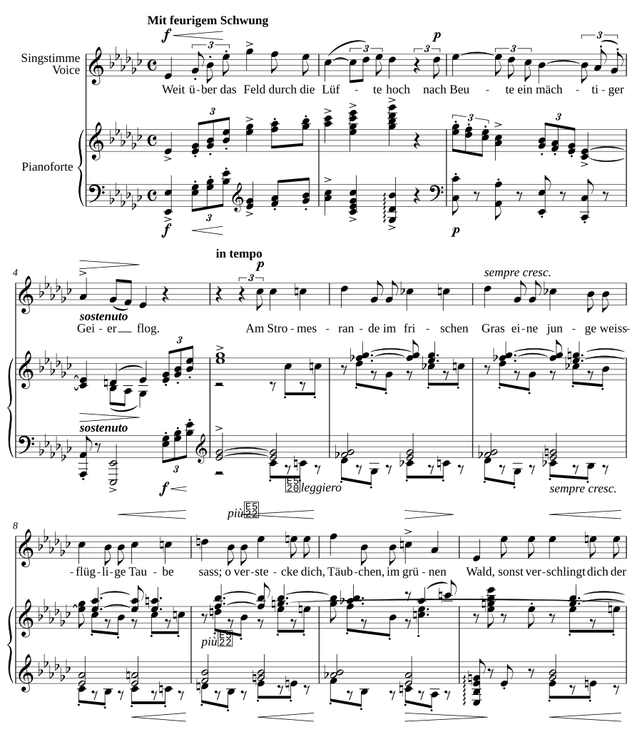 Песня из поэмы «Иван» (Lied aus dem Gedicht „Ivan“). 6 песен, соч. 3