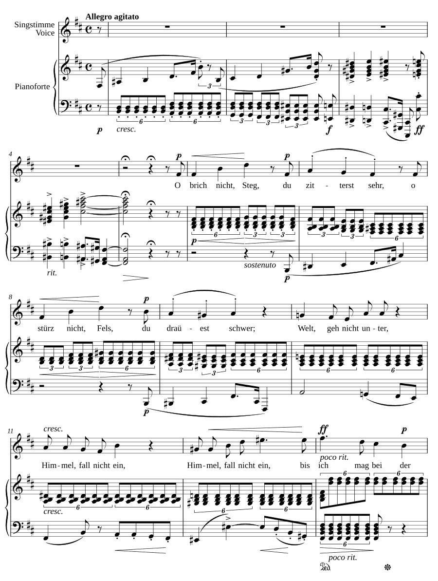 Возвращение домой (Heimkehr). 6 песен, соч. 7