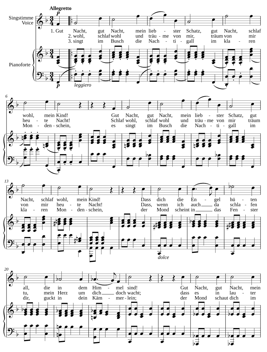 Серенада (Ständchen). 8 песен и романсов, соч. 14