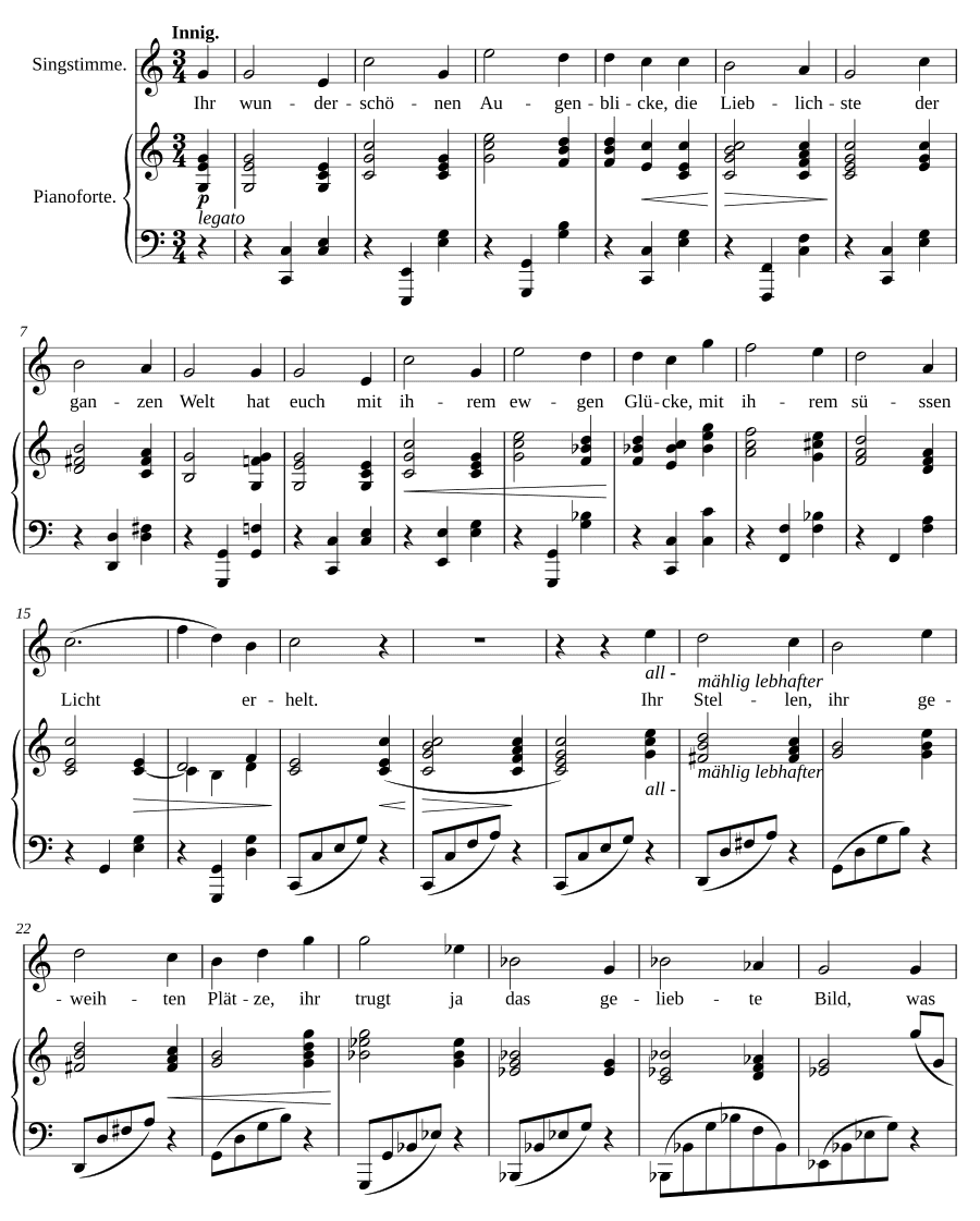 Воспоминание (Erinnerung). 9 песен и напевов, соч. 63