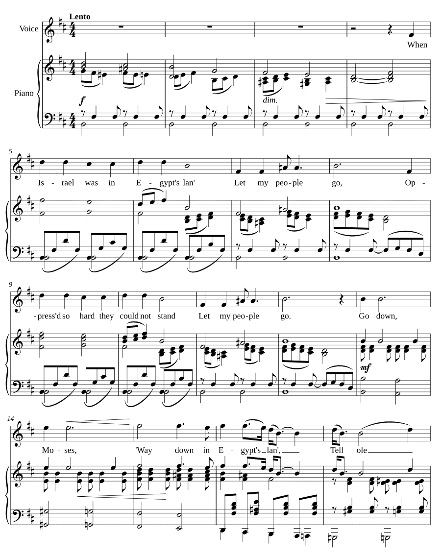 Сойди, Моисей (Go down, Moses)