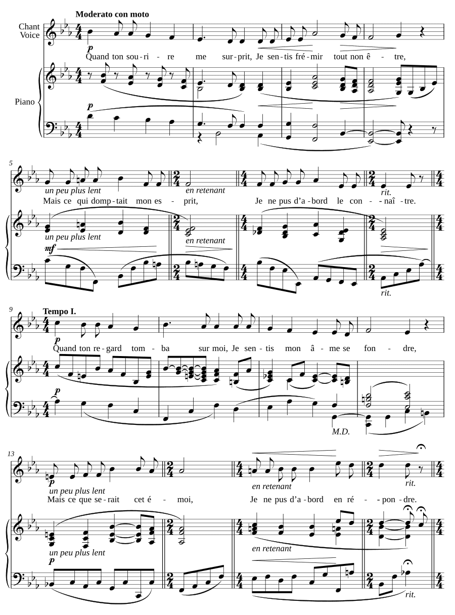 Очарование (Le Charme). 7 мелодий, соч. 2