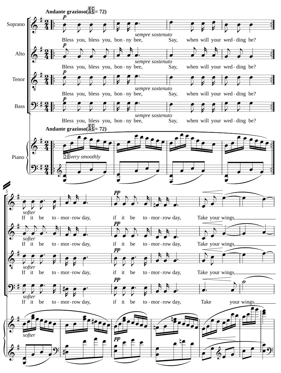 Благослови тебя (Bless you). 8 новых детских песенок, соч. 23