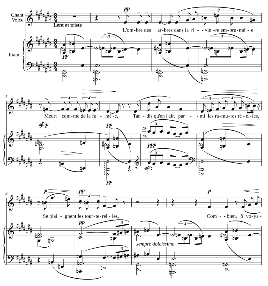 Тень деревьев (L’ombre des arbres). Забытые ариетты