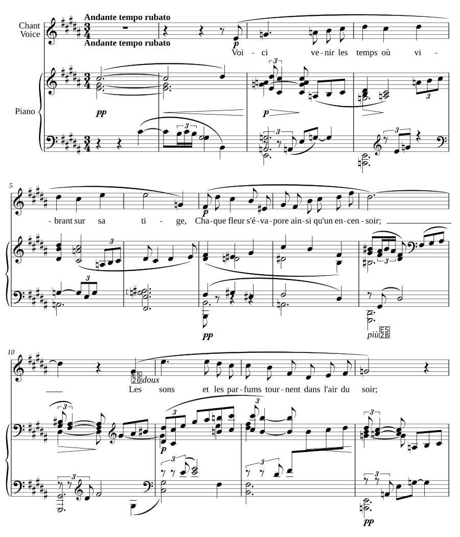 Вечерняя гармония (Harmonie du Soir). Пять стихотворений Бодлера