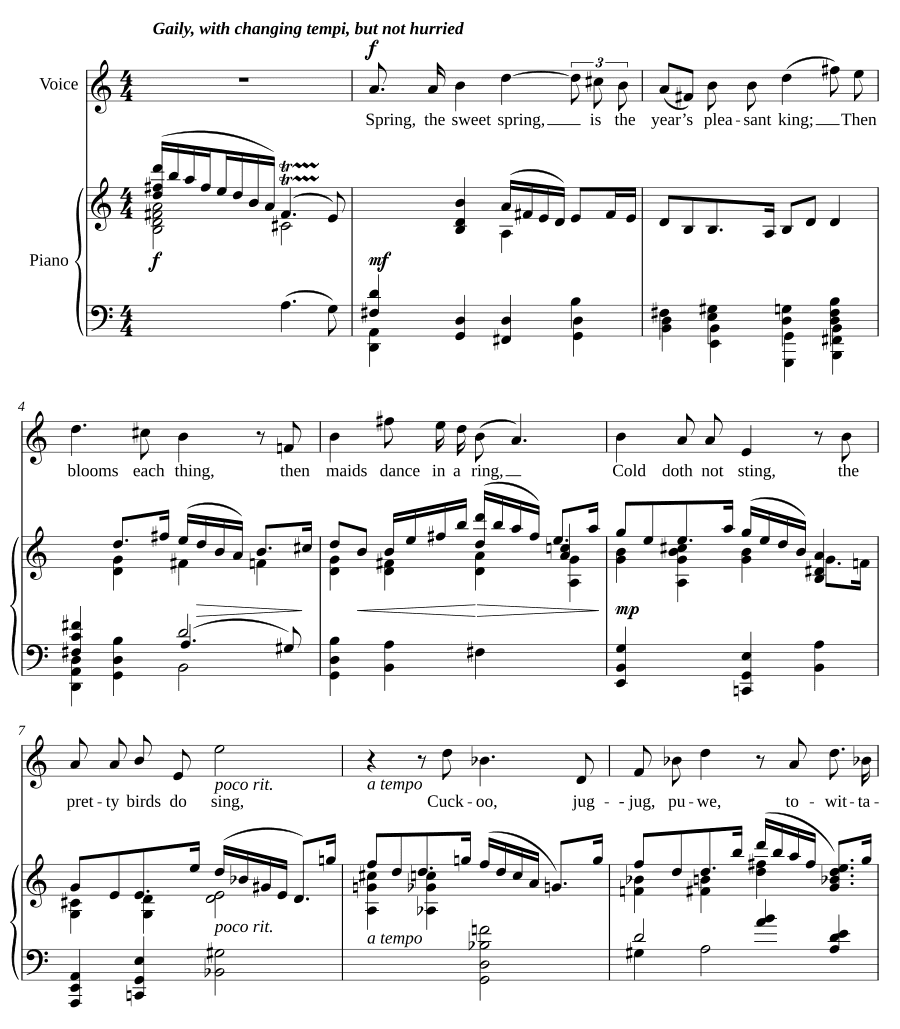 Весна, милая весна (Spring, the Sweet Spring). 4 старинные английские песни