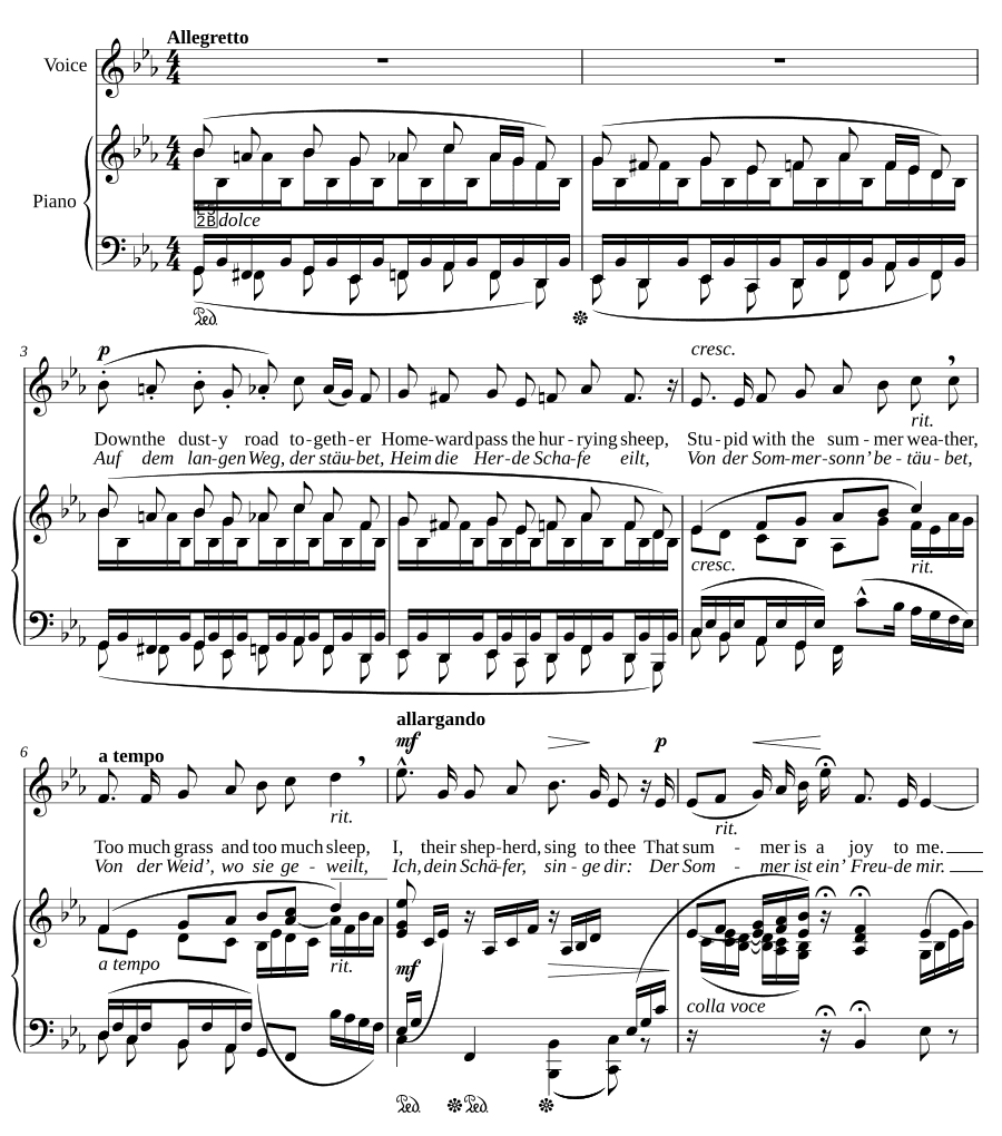 Песня пастуха (The Shepherd’s Song). 7 песен