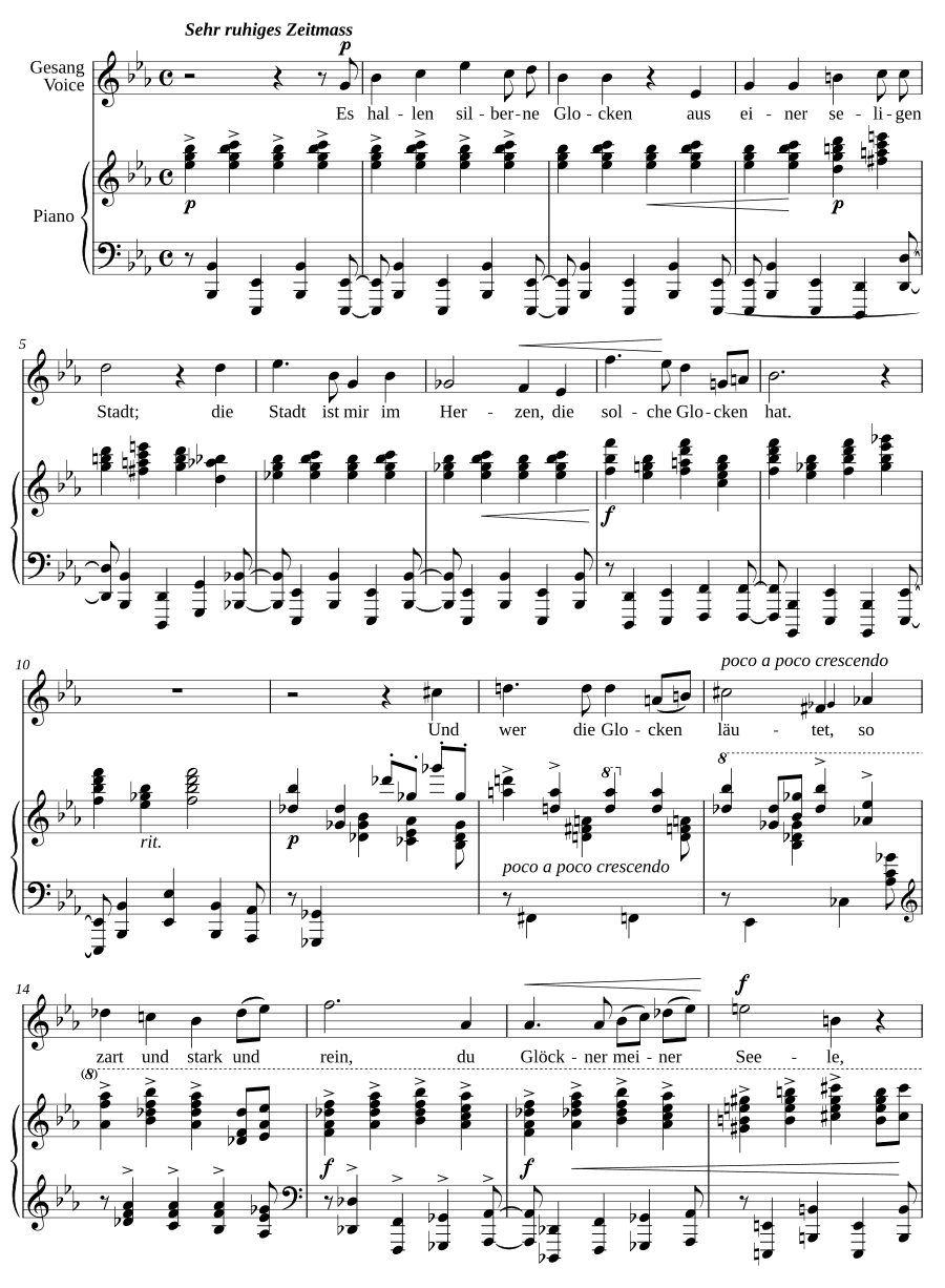 Внутренний город (Die innere Stadt). 4 песни, соч. 11