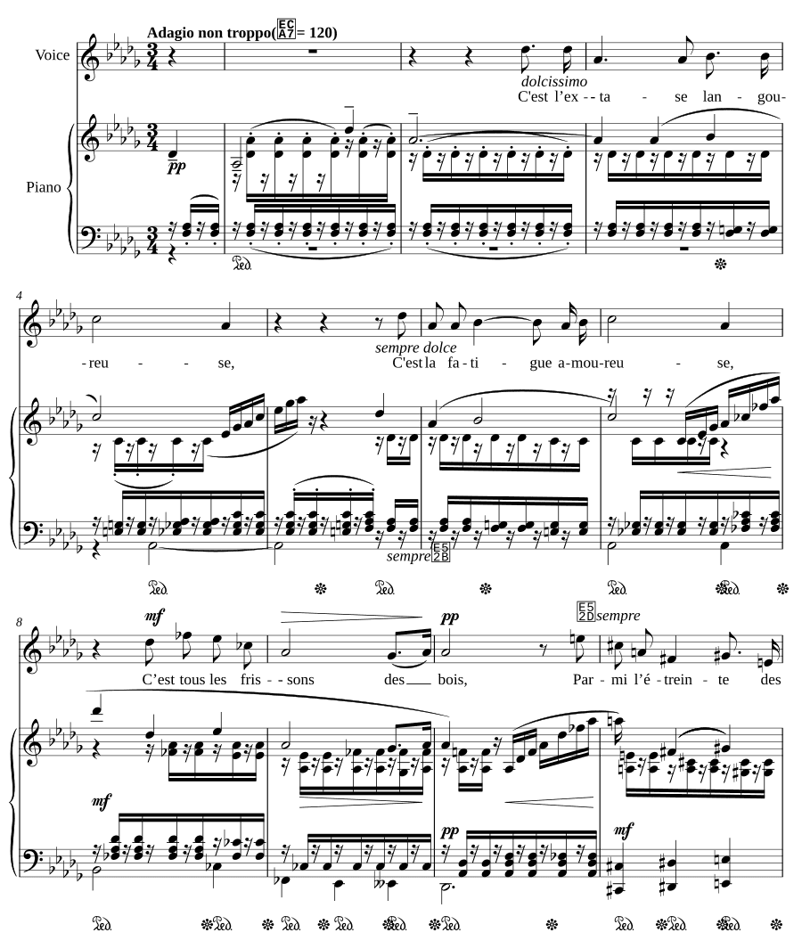 Это экстаз (C’est l’extase). Пять мелодий, соч. 58