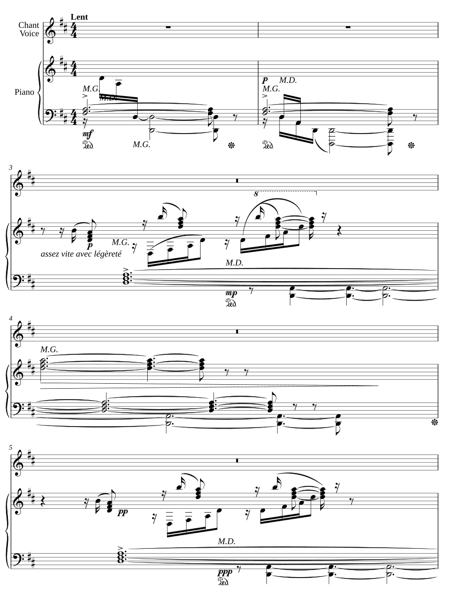 Птички (Les petits oiseaux). 4 мелодии