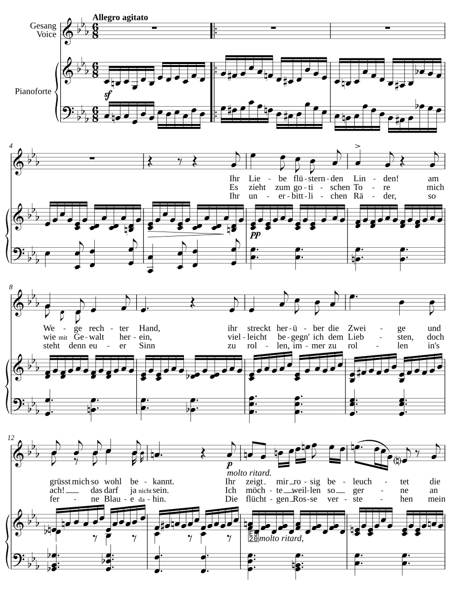 Проплывая мимо (Vorüberfahrt). 6 песен, соч. 7