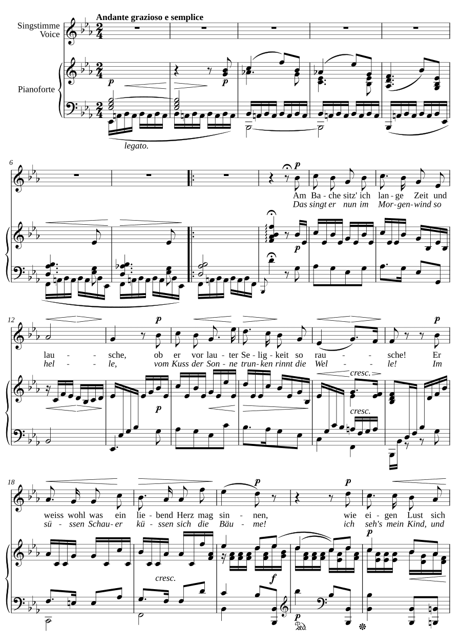 У ручья (Am Bache, Op.20)