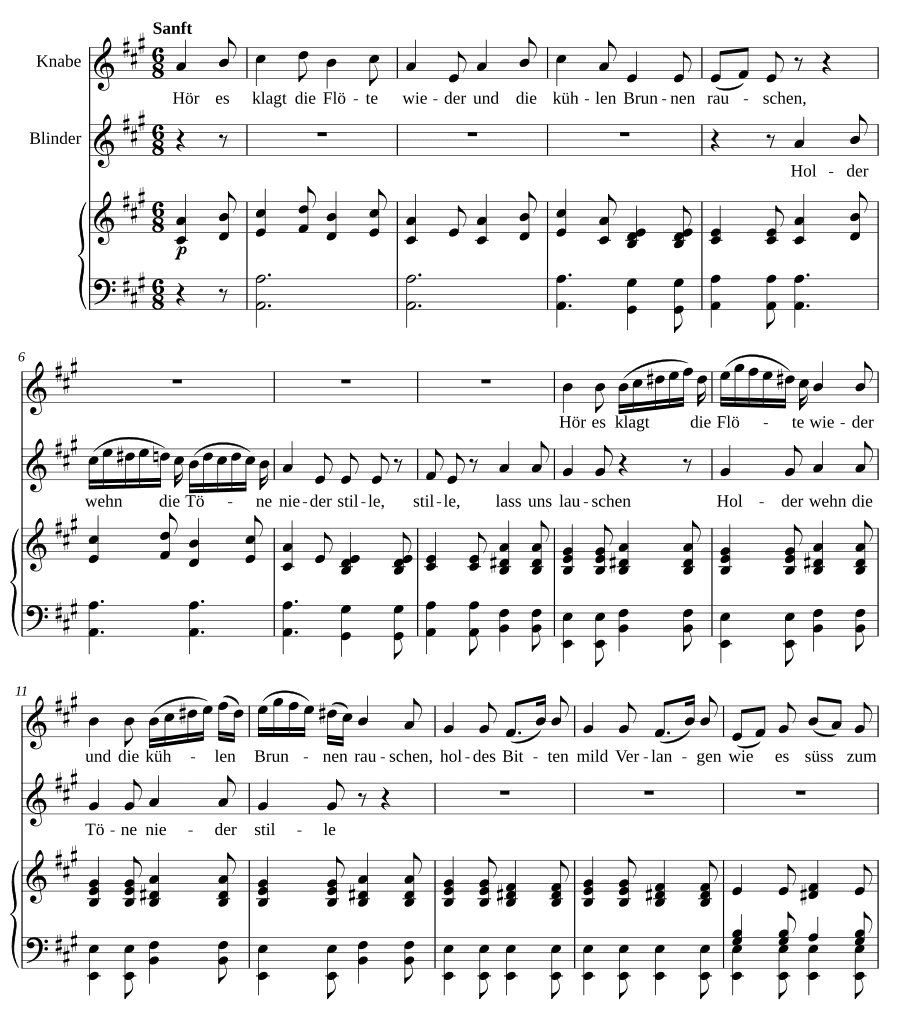 Дуэттино (Duettino). 12 песен, соч. 3