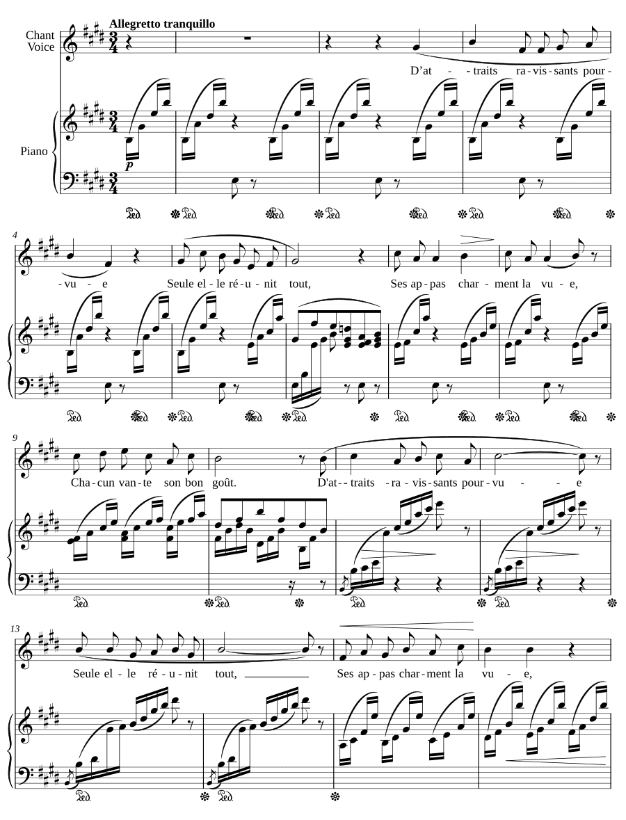 Прелести (Les Attraits, VWV 1852)