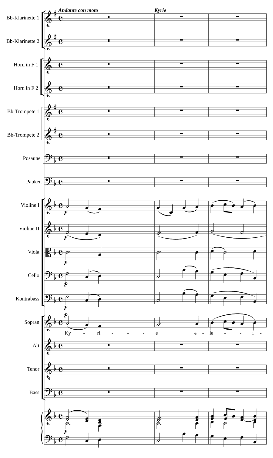 Воскресная месса (1. Sonntagsmesse)