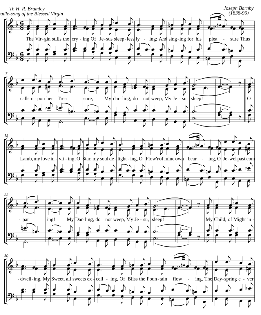 Колыбельная Пресвятой Деве (A cradle song of the Blessed Virgin)