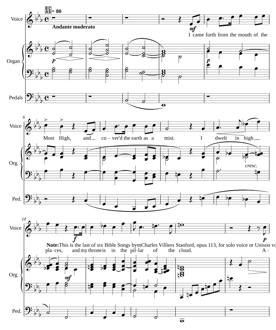 Песнь мудрости (A song of wisdom)
